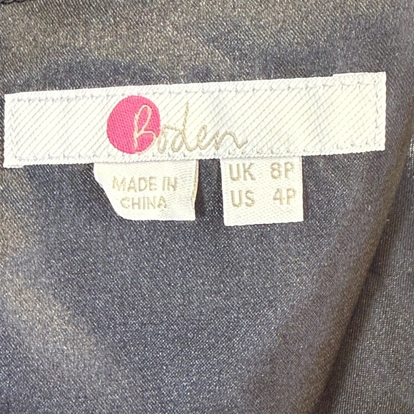 Boden Aubrey Black Velvet Flounce Dress. Size 4P - Picture 13 of 15